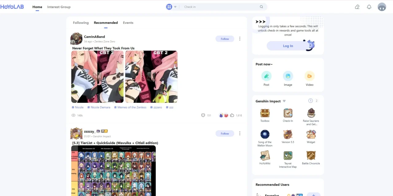 HoYoLAB: The Ultimate HoYoverse Community for Genshin Impact & Honkai Fans