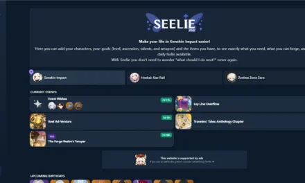 SEELIE.me Guide: The Best Genshin Impact Planner for Character & Resource Management