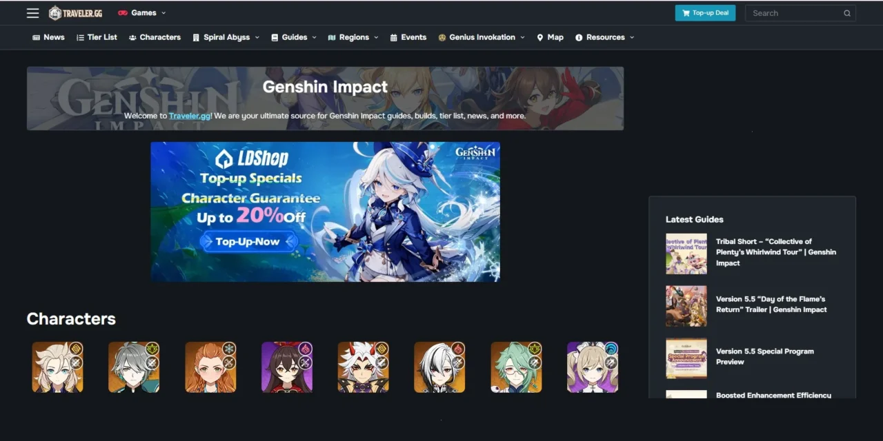 Traveler.gg Review: The Ultimate Genshin Impact Resource for Guides, Tips, and Tier Lists
