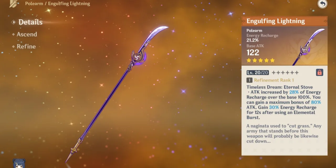 Engulfing Lightning Genshin Impact Weapon Guide: Best Builds, Stats, and How to Get It
