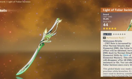 Light of Foliar Incision in Genshin Impact: Best Builds, Stats, and How to Get This 5-Star Sword