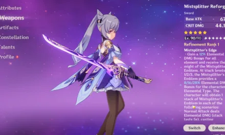 Mistsplitter Reforged in Genshin Impact: Best Characters, Stats, Builds, and How to Get It