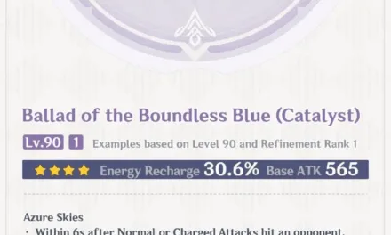 Ballad of the Boundless Blue in Genshin Impact: Best Builds, Stats, Characters, and How to Get It