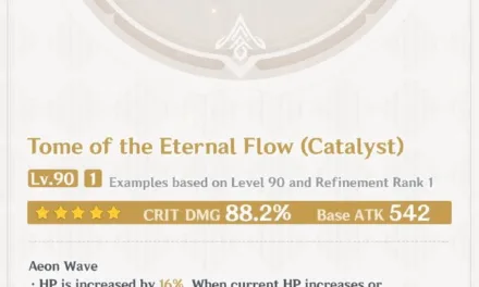 Tome of the Eternal Flow Genshin Impact Guide: Best Builds, Stats, and How to Get It