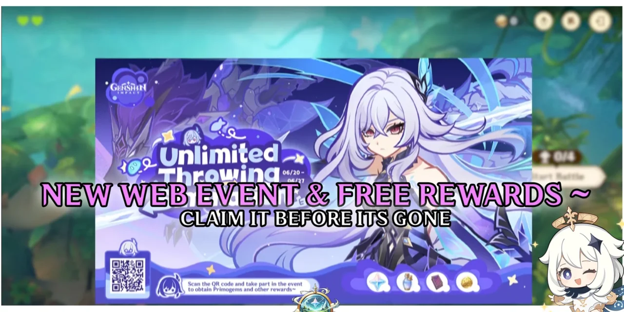 Genshin Web Event “Unlimited Throwing Simulation” Now Live: Free Primogems & Redeem Codes