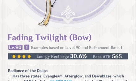 Fading Twilight Genshin Impact Guide: Best Builds, Stats, and How to Get This 4-Star Bow